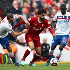 EPL PIX: Liverpool frustrated as battling Stoke grab a point