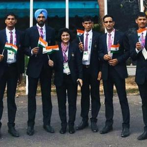 Indian flag hoisted at Asian Games Village on Independence Day
