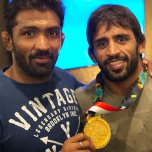 WATCH! Bajrang Punia returns to a hero's welcome