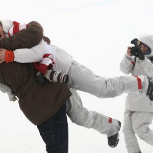 Winter OIympics PIX: US snowboarder White stamps legacy with third gold