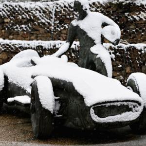 PHOTOS: Snow hits Formula One testing