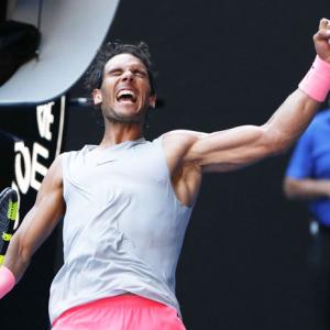 Aus Open PHOTOS: Nadal, Tsonga march forth; Wozniacki fights back