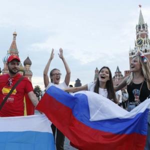 PICS: Russia parties as Spain shoot-out win keeps World Cup dream alive
