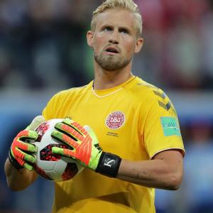 Super Schmeichel proud of Danes despite World Cup shootout loss