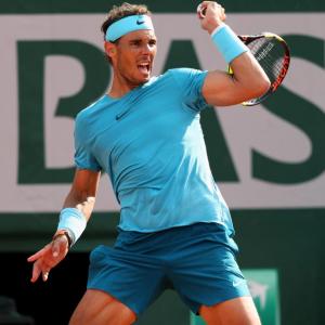Nadal not worried about chasing Federer's slam record