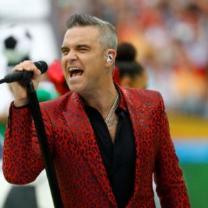 Was Robbie Williams' gesture at World Cup rude?