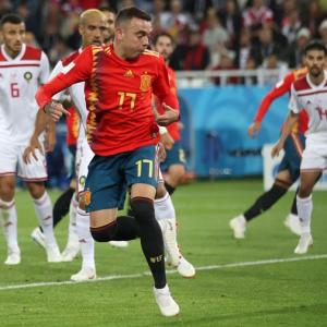 WC PIX: Spain snatch late draw with Morocco to top group