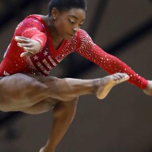 This gymnast didn't mean to give everyone a heart attack