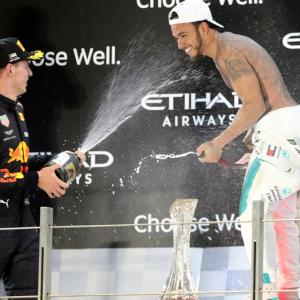 PIX: Don't miss Hamilton's podium strip
