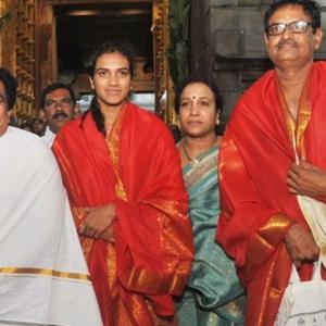 WATCH: PV Sindhu visits Tirupati shrine