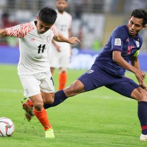 Asian Cup: Chhetri strikes twice, goes past Messi