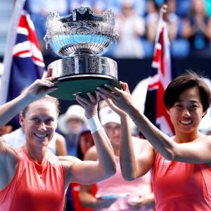 PHOTOS: Stosur-Zhang are Aus Open women's doubles champs