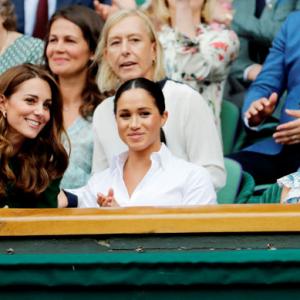 PICS: Royals Kate-Meghan, UK PM May at Wimbledon final
