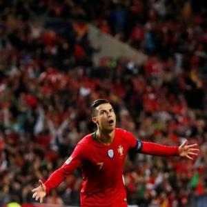 PICS: Ronaldo 'trick' sends Portugal to Nations final