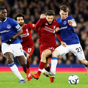EPL PIX: Title-chasing Liverpool frustrated in goalless derby draw