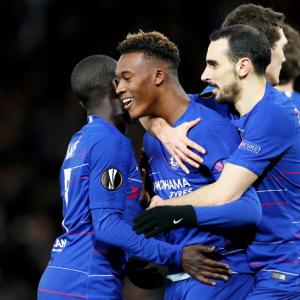 Europa League PIX: Chelsea too strong for Kiev, Arsenal lose