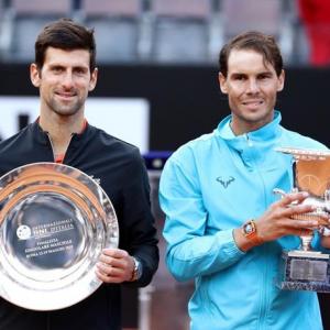 Nadal fends off Djokovic for ninth Rome title
