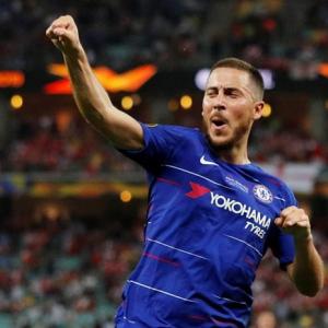 It's a goodbye, says Hazard after Chelsea's Europa win