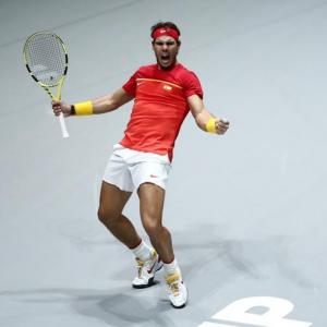 PIX: Nadal rescues Spain but heartbreak for Serbia
