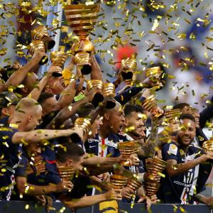 PIX: PSG complete domestic treble with Cup triumph