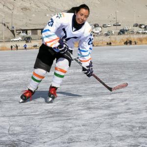PIX: Ladakhis take to ice hockey on frozen lakes