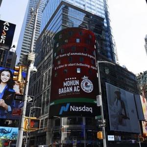 Mohun Bagan gets featured on NASDAQ billboards