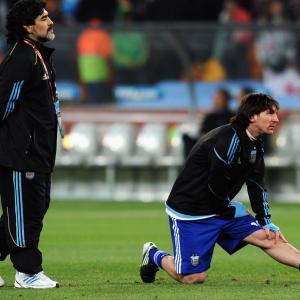 Messi imitated Maradona's skills but not his lifestyle