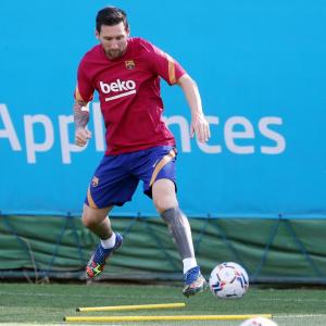 SEE: Messi back training with Barca