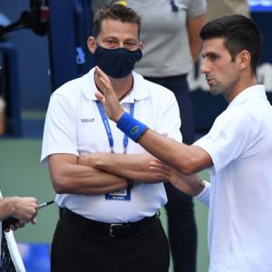 Djokovic disqualification: Ref says 'no other option'
