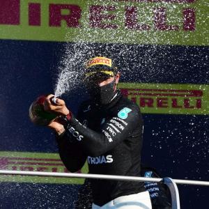 F1 PIX: Hamilton takes 90th win at dramatic Tuscan GP