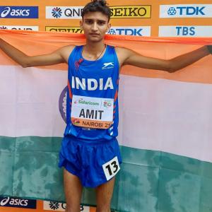U-20 Worlds: Amit wins silver in 10km race walk