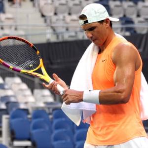 Nadal allays injury fears in Melbourne Park training
