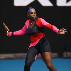 Serena channels Olympic champ FloJo with catty outfit