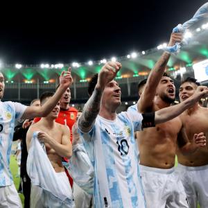 PICS: Argentina beat Brazil to win Copa America
