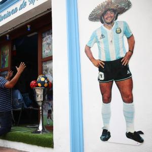 PIX: Church in honor of Maradona opens in Mexico