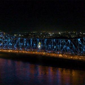Howrah Bridge lit up to cheer Indians for Tokyo Games