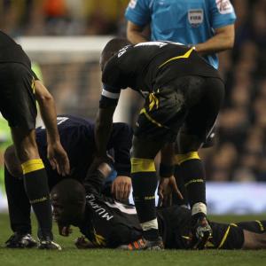 Players who have collapsed on football pitch