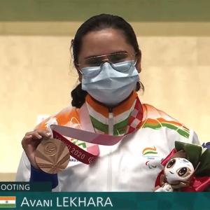 Inspired by Bindra, Avani makes history at Paralympics