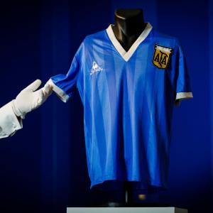 Maradona's 'Hand of God' jersey sets new world record