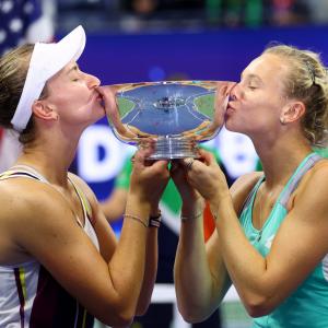 Siniakova-Krejcikova rally to win US Open doubles