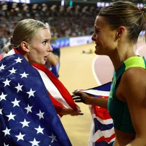 Magical Moment! Moon, Kennedy share pole vault gold