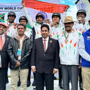 India's equestrian team misses gold by a whisker