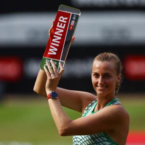 Kvitova warms up for Wimbledon with German Open title
