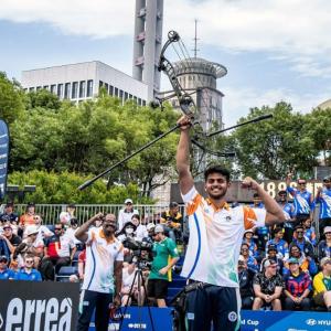 Prathamesh shocks World No. 1 to win World Cup gold