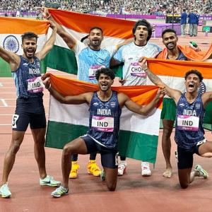 Indian relay team strikes gold, extends medal haul