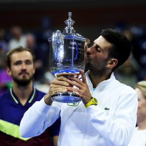 PICS: Djokovic douses Medvedev fire to win US Open
