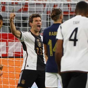 PIX: Germany snap losing run; Brazil, Argentina win