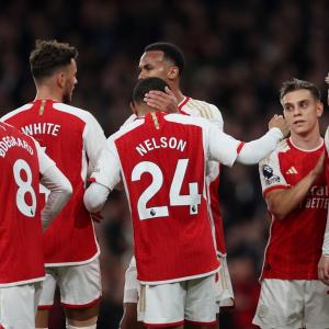 EPL: Foden treble lifts City but Arsenal go top