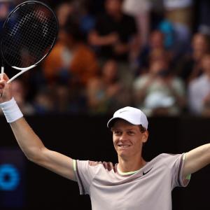 PHOTOS: Sinner stuns Djokovic to reach Aus Open final