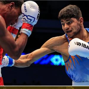 Boxer Nishant closes in on Paris Olympic berth